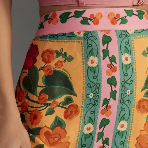 Farm Rio Heart Ivy Scarf Midi Skirt - Picture 4 of 4